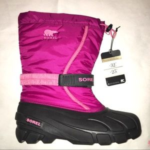 NWT Sorel Youth Pink/Purple Snow Boots